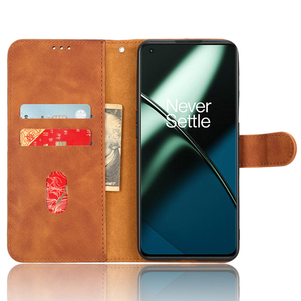 For OnePlus 11 5G Skin-touch Feeling Phone Leather Case Wallet Stand Cell Phone Cover For OnePlus 11 5G Skin-touch Feeling Phone Leather Case Wallet Stand Cell Phone Cover
